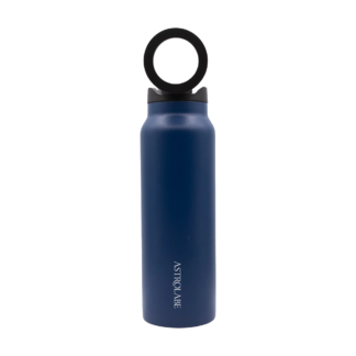Casual Tumbler with Mobile Stand Navy Color - كوب حراري مع ستاند للهاتف لون كحلي