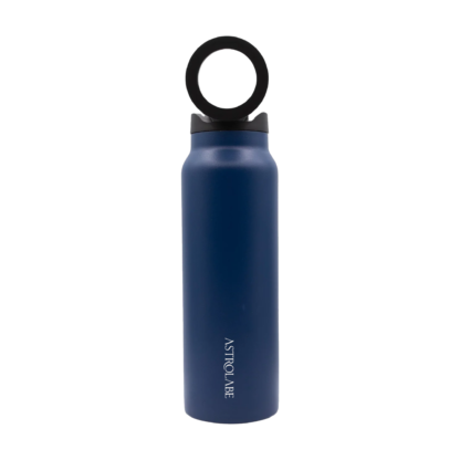 Casual Tumbler with Mobile Stand Navy Color - كوب حراري مع ستاند للهاتف لون كحلي