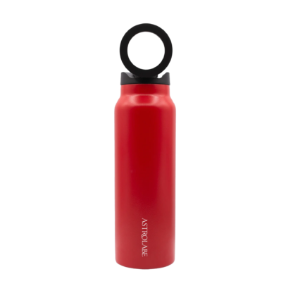 Casual Tumbler with Mobile Stand Red Color - كوب حراري مع ستاند للهاتف لون أحمر