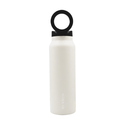 Casual Tumbler with Mobile Stand White Color - كوب حراري مع ستاند للهاتف لون أبيض